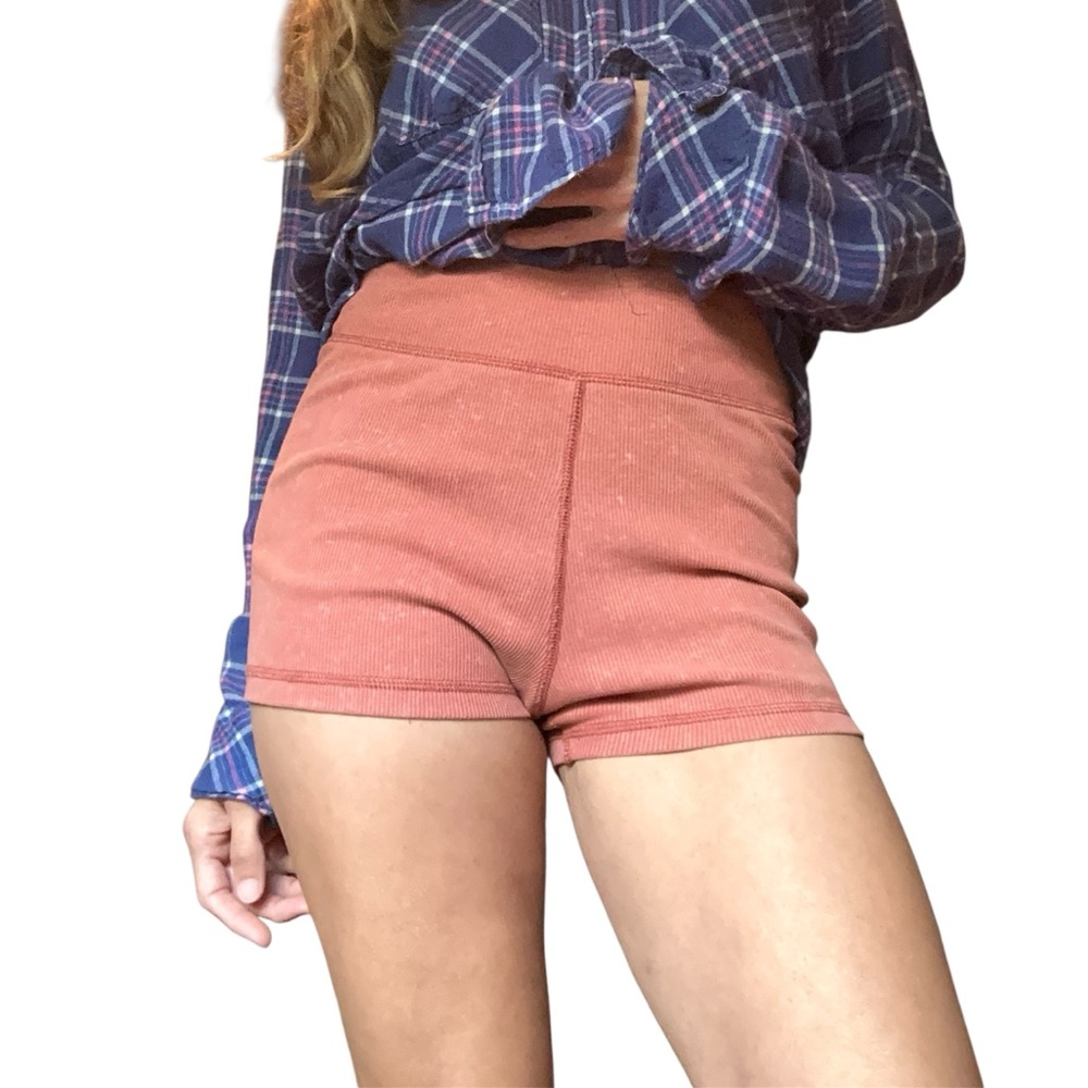 American Eagle Outfitters High Waist Coral Knit Shorts